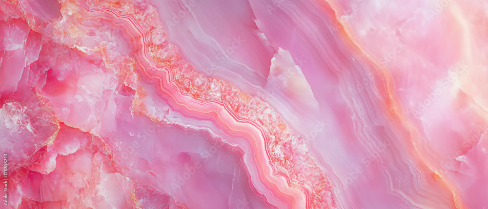 Poster abstract pink onyx background with geometric patterns and space for logo design