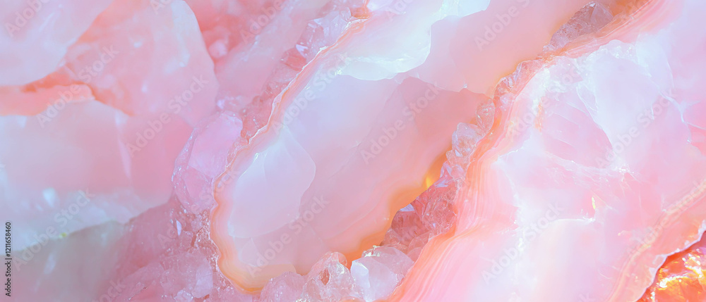 Poster Abstract pink onyx background with smooth gradient and central focal element design