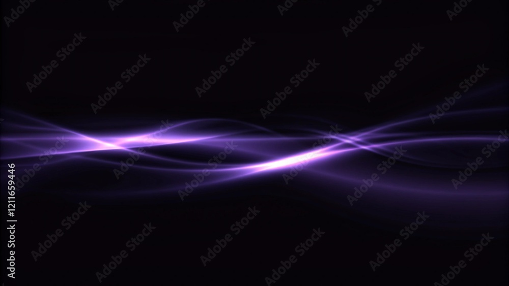 Aufkleber Light energy swoosh web speed futuristic lines. Transparent halftone gradient graphic, dynamic elegant motion rays glowing particles wave design flare abstract stream digital light trail