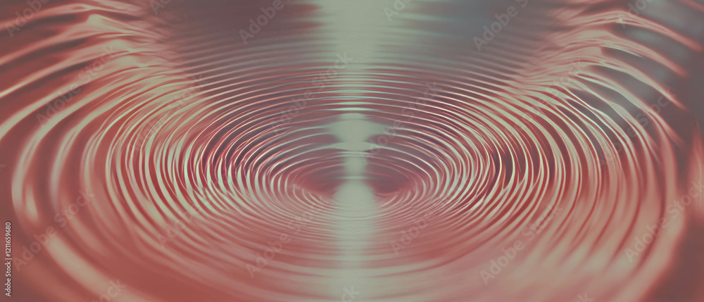 Aufkleber Quantum ripples creating abstract patterns in a distorted space and time environment