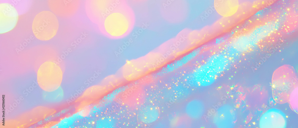 Poster vibrant rainbow light flares creating an energetic abstract background effect
