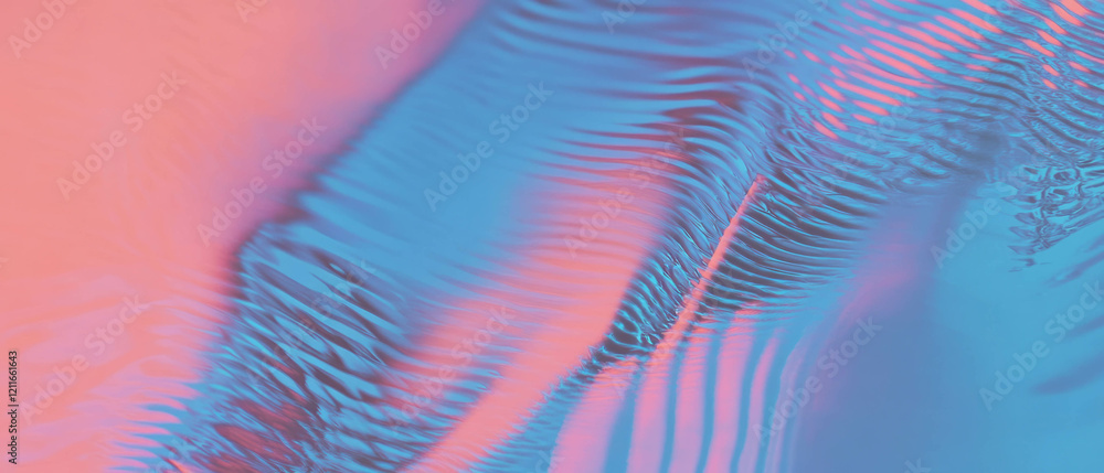 Aufkleber Ripples fading into smooth water creating a calming abstract background