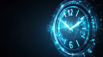 Digital Clock, Time, Future, Technology