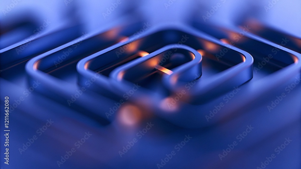 Aufkleber Modern technology abstract background, digital innovation, futuristic interface, data visualization, virtual design, sci fi patterns, circuit board elements, gradient tech waves