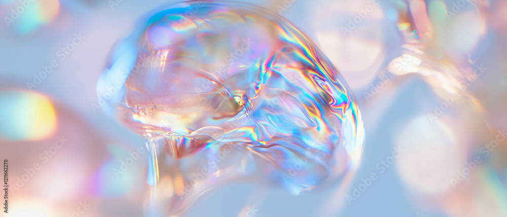 Poster ripples of light reflect consciousness in an abstract representation of neuroscience
