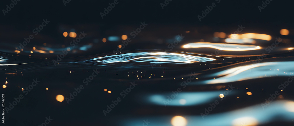 Poster ripples of light create a captivating backdrop for space exploration themes
