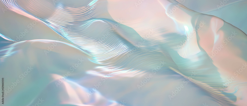 Poster Ripples of light create an immersive tactile experience in an abstract setting