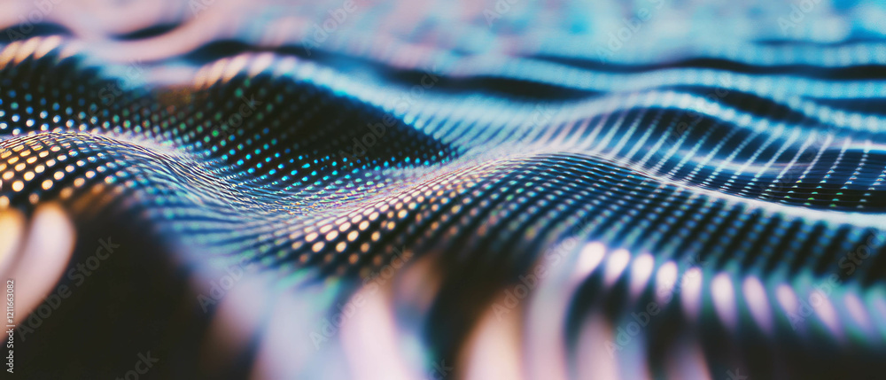 Poster abstract ripples of light create a tactile sensation in virtual reality environments