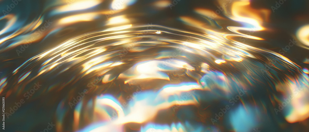 Poster ripples of light create an immersive and tactile visual experience