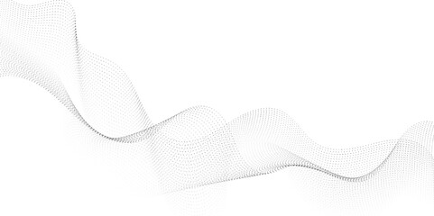 Abstract grey, white smooth element swoosh speed wave modern stream background. Wave with lines created using blend tool. Abstract frequency sound wave lines and twisted curve lines background.	