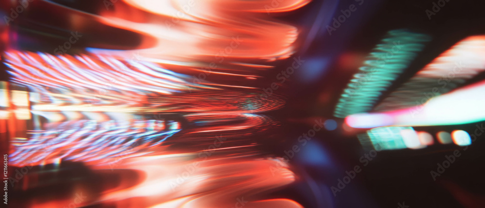 Aufkleber Visualizing sound waves and audio ripples in an abstract digital display