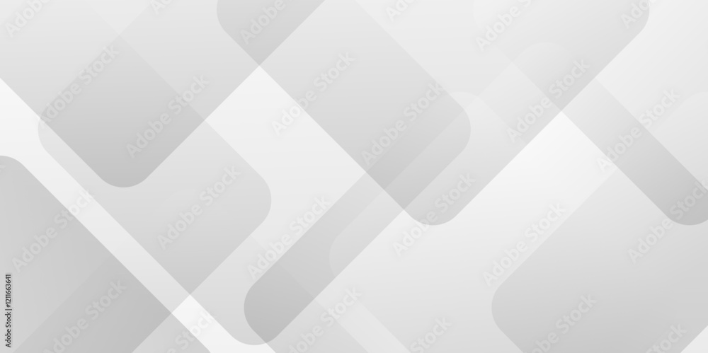 Poster Modern Abstract white and gray transparent background with triangles' shapes. Space futuristic design concept. Decorative web layout or poster, banner. white paper texture gray background. vector.
