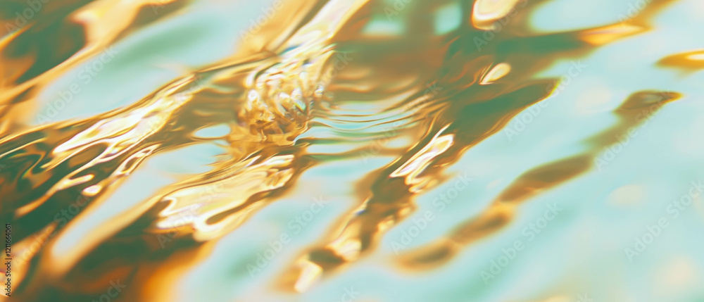 Leinwandbilder mesmerizing ripples on viscous liquid create an abstract and calming background