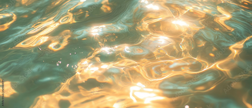 Poster rippling surface of viscous liquid creates a mesmerizing and tranquil ambiance