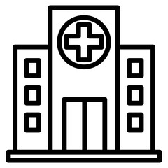 Obraz premium Hospital Icon Element For Design