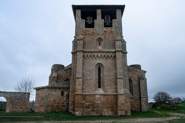 Iglesia gótica de Villamorón, situada en Burgos, España