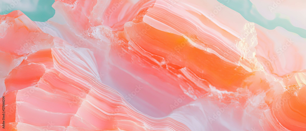 Poster salmon pink onyx abstract background with warm banner design and smooth textures