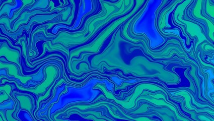 Obraz premium Creative turquoise blue marbled pattern with fluid swirling waves and vibrant texture perfect for modern artistic design and abstract backgrounds