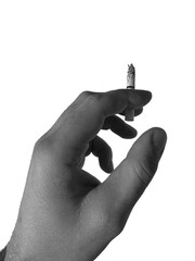 cigarette in a man's hand