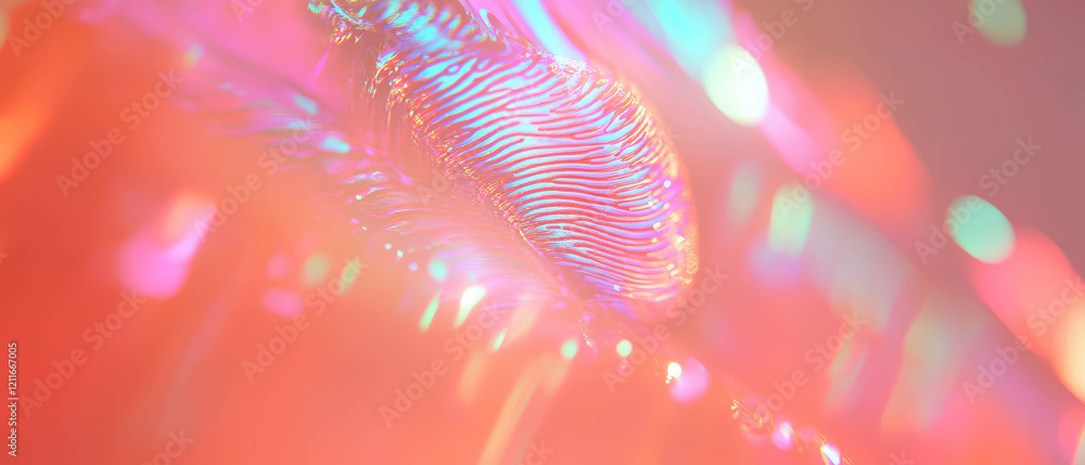 Aufkleber stylized biometric scanner visualization showcasing fingerprint recognition technology