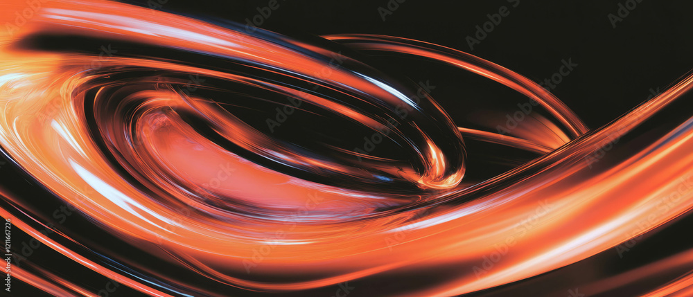 Poster Swirling onyx patterns create a dynamic centerpiece in abstract design