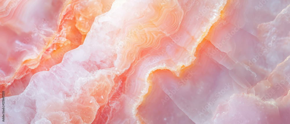 Poster Swirling pink onyx background with dynamic banner design for visual projects