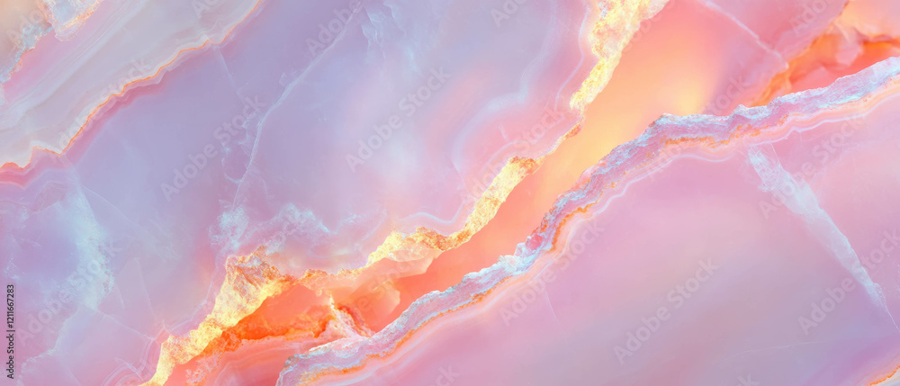 Poster Swirling pink onyx background with dynamic design elements and clear spaces for creativity