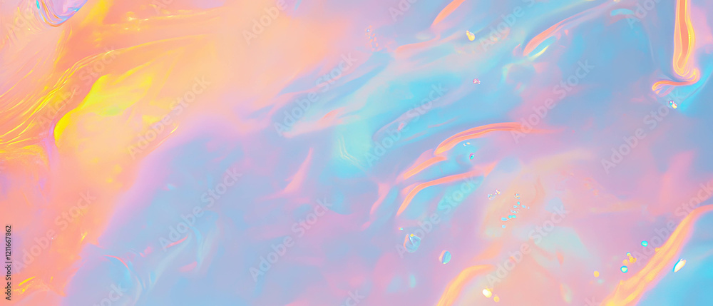 Poster underwater light effects create a serene abstract background with a touch of mermaid elegance