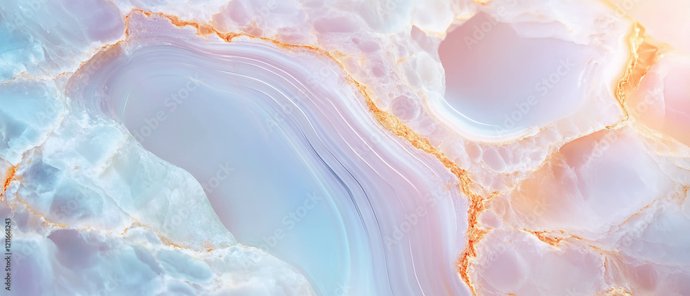 Aufkleber elegant white onyx marble background with central space for design and text placement