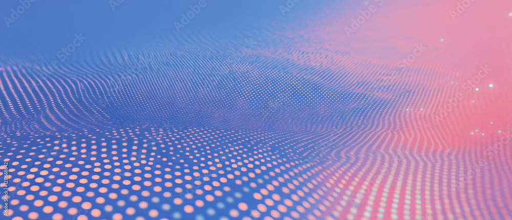 Aufkleber calm blue dotted background with light bokeh effect for creative projects and text placement
