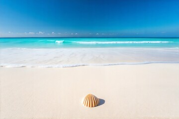 Obraz premium Discovering Tranquility on a Beautiful Beach With Soft White Sand and Turquoise Waters