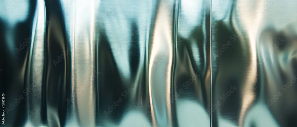Poster exploration of aluminum composite panel texture showcasing its layered design and smooth finish