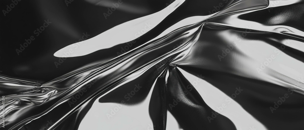 Aufkleber reflective aluminum foil texture showcasing intricate patterns and light play