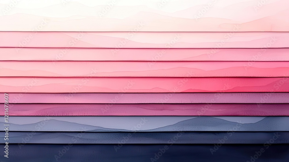 Poster striped watercolor idea. colorful layered abstract background with smooth transitions and gradients 