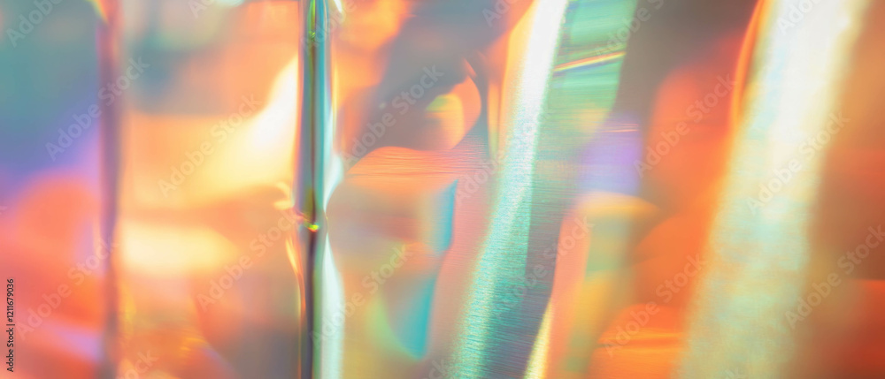 Poster vibrant colors and smooth texture of anodized aluminum in a dynamic display