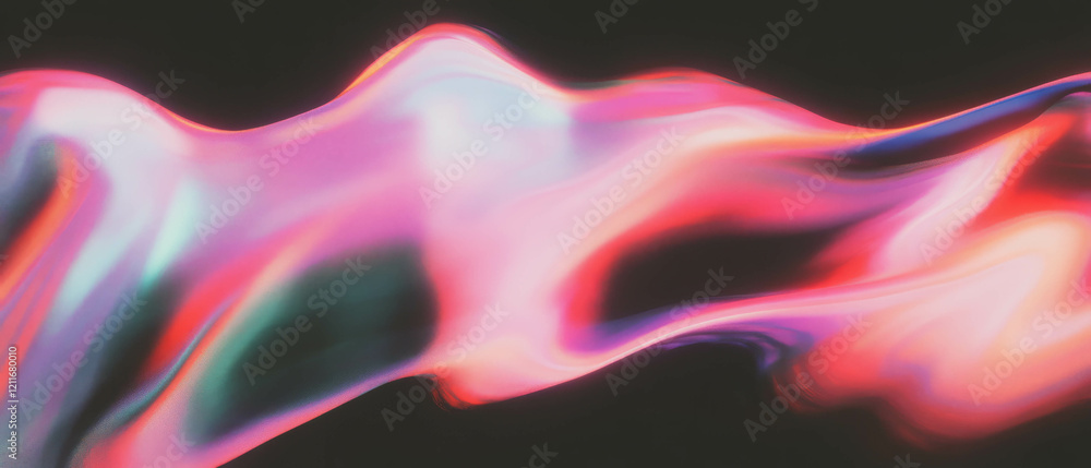 Poster Exploring the texture of artificial intelligence through glowing lines and abstract patterns