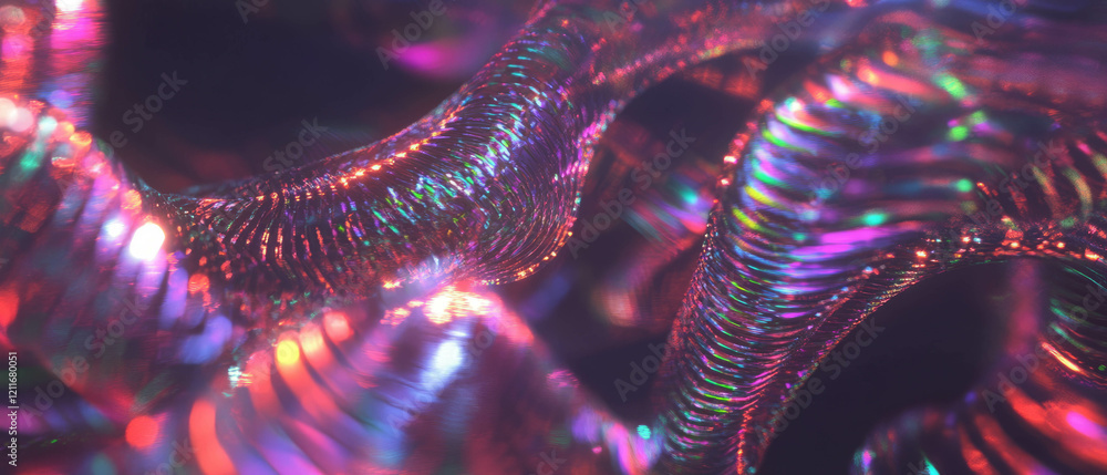 Leinwandbilder exploration of glowing artificial intelligence textures and abstract digital patterns