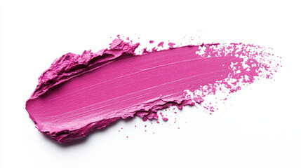 captivating close-up of vibrant pink lipstick smear showcasing rich texture and color depth in high-quality product photography
