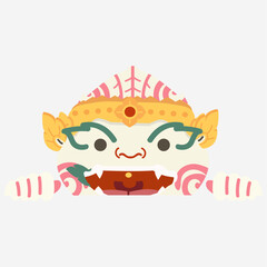 Head Hanuman Thai character banner