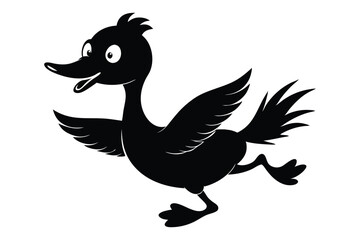 Fototapeta premium Vector set of silhouettes of geese