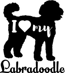  Labradoodle  dog silhouette, dog, dog breeds, logo, vector, love me love my dog, silhouette, i love my dog, animal, illustration, icon, sign, design, black, symbol, pet, love