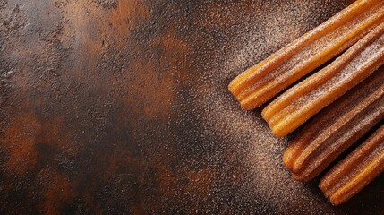 Displaying Crispy Churros with Cinnamon