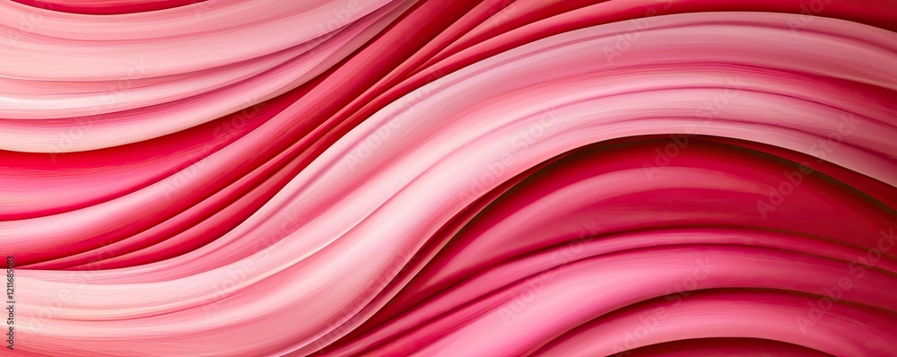 Aufkleber valentine watercolor concept. smooth flowing waves in shades of pink create a soft and dynamic visua