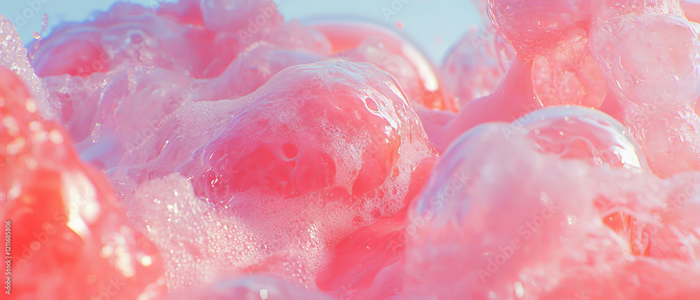 Poster experience the unique, gooey texture of bubblegum with a liquid center bursting with flavor