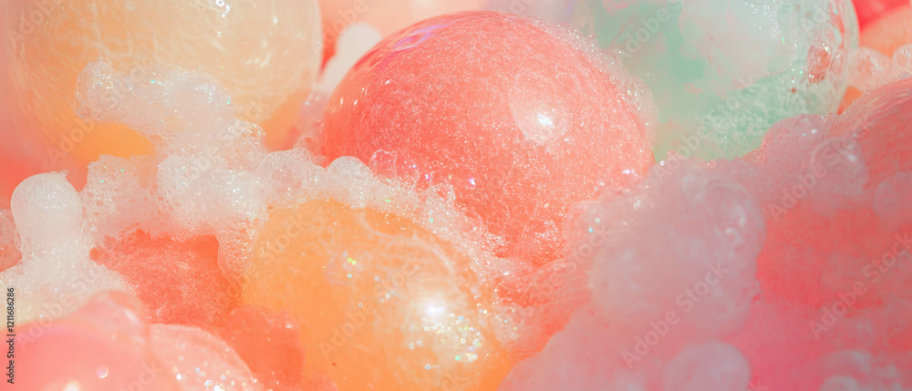 Poster Exploration of bubblegum textures showing varied consistency and chewiness