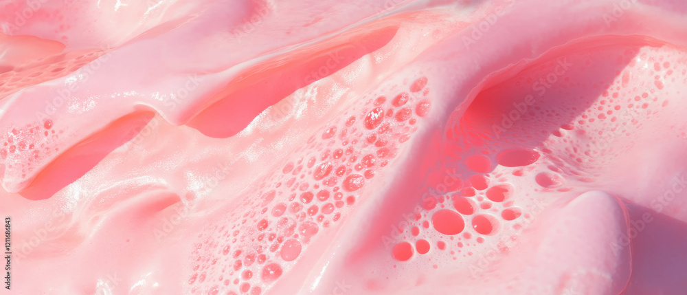 Poster Exploring the intricate surface textures of bubblegum with unique imprints and designs