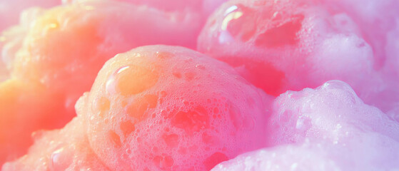 Captivating pastel pink bubblegum texture showcasing natural coloring and varied hues