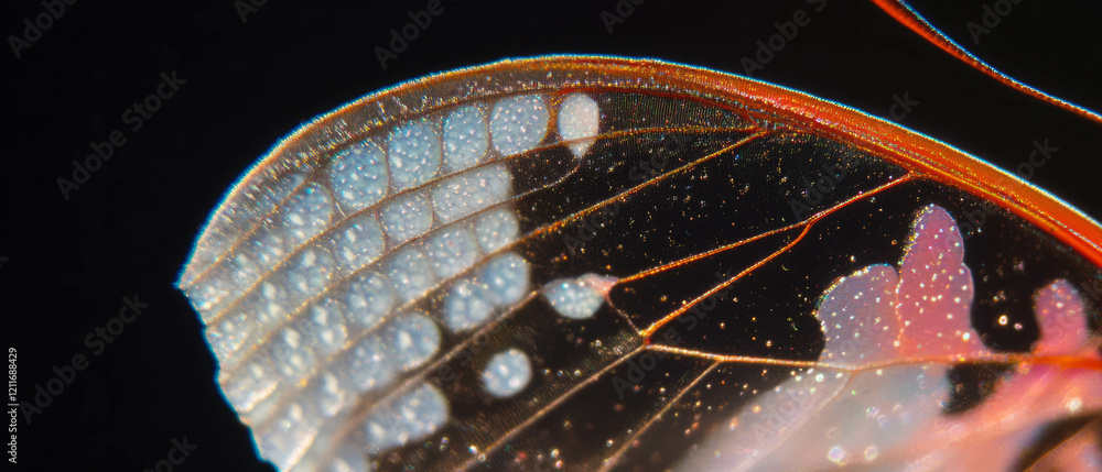 Poster Explore the delicate textures and intricate patterns of butterfly wings up close