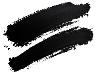 Abstract Black Paint Brush Strokes Texture Background