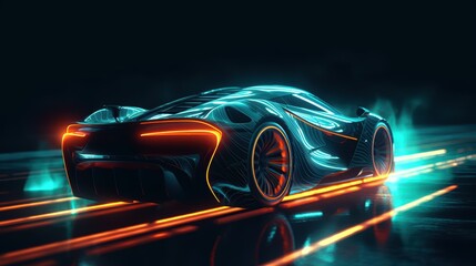 Futuristic Sports Car